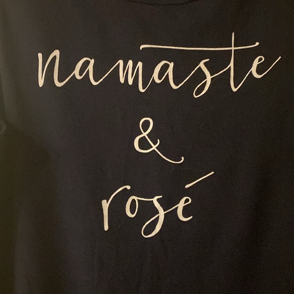 Banana Republic Graphic Tank Top, Size S, “Namaste & Rosé” - Picture 2 of 3
